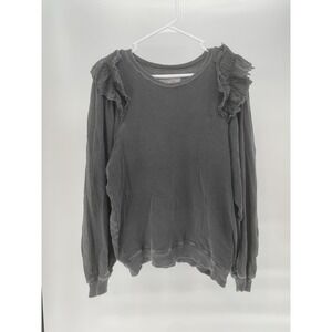 The GREAT. Ruffled Sleeve Long Sleeve Baggy Sweater Size 1 (small)